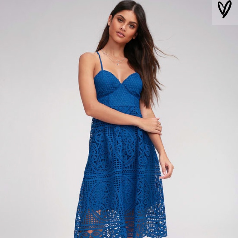 Cobalt blue dress
